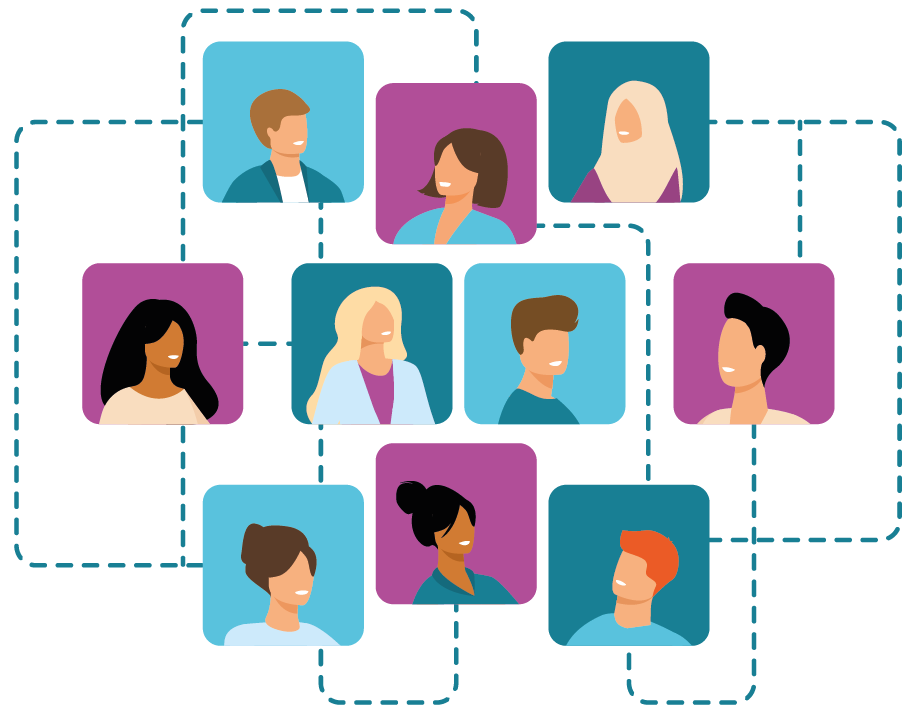illustratie van diverse mensen illustratie van diverse mensen